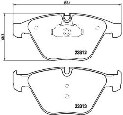 Brembo Set placute frana BREMBO P06054 (P06054)