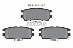 TEXTAR Set placute frana TEXTAR 2184002 (2184002) - turbochic