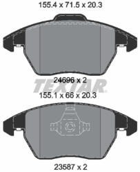 TEXTAR Set placute frana TEXTAR 2469601 (2469601) - turbochic