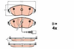 TRW Set placute frana fata TRW GDB2114 (GDB2114)