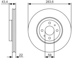 Bosch Disc frana fata BOSCH 0986479S01 (0986479S01)