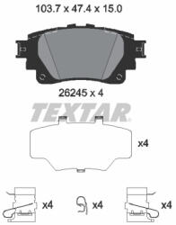 TEXTAR Set placute frana TEXTAR 2624501 (2624501) - turbochic