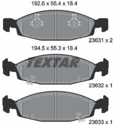 TEXTAR Set placute frana TEXTAR 2363101 (2363101) - turbochic