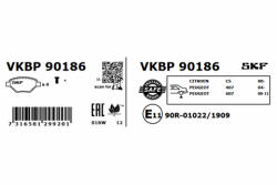 SKF Set placute frana spate SKF VKBP90186 (VKBP90186)