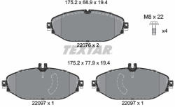TEXTAR Set placute frana TEXTAR 2207601 (2207601) - turbochic