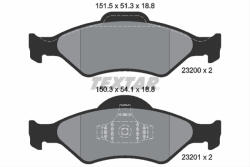 TEXTAR Set placute frana TEXTAR 2320001 (2320001) - turbochic