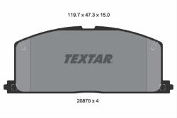 TEXTAR Set placute frana TEXTAR 2087001 (2087001) - turbochic