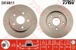 TRW Disc frana spate TRW DF4811 (DF4811)