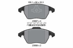 TEXTAR Set placute frana TEXTAR 2358704 (2358704) - turbochic