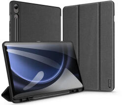Dux Ducis Samsung X510/X516B Galaxy Tab S9 FE 10.9 tablet tok (Smart Case) on/off funkcióval, Pencil tartóval - Dux Ducis Domo Series - fekete (DD024546)