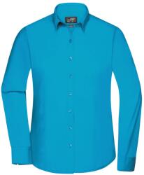 Daiber Cămașă damă cu mânecă lungă JN677 - Turcoaz | 2XL (JN677-1759977)