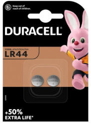 Somogyi Elektronic SOMOGYI Duracell LR44 10PP040020 alkáli gombelem, 1, 5 V feszültség, 2db/bliszter (Duracell LR44)