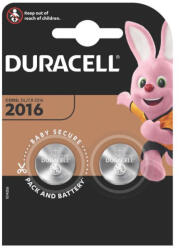 Somogyi Elektronic SOMOGYI Duracell DL2016 10PP040030 lítium gombelem, 3, 0 V feszültség, 2db/bliszter (Duracell DL2016)