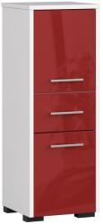  DULAP DE BAIE FIN STÂLP 30 2D 1SZ 85cm ROȘU LUCIOAS Comoda
