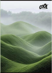 Victoria Füzet, tűzött, A4, sima, 80 lap, COOL BY VICTORIA "Green Calm - tonerpiac