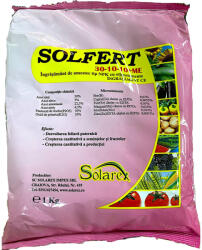 Solarex Solfert 30-10-10 1kg, ingrasamant foliar tip NPK+microelemente, Solarex, ajuta dezvoltarea foliara, crestere cantitativa a productiei