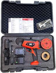 Energo Masina de legat vie cu 2 acumulatori Energo Garden Pro cu fir metalic in hartie, Dmax-25mm, 16, 8V, 2x4, 0 Ah, kit cu servieta de transport