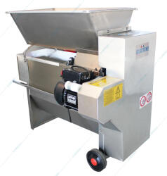 Enoitalia Eno 20 inox, zdrobitor desciorchinator struguri, cu motor, Enoitalia, cuva si carcasa inox, cuva cu snec, pompa preluare mustuiala, motor 1, 5 kW, productivitate 1600-1800 kg/h, productie Italia