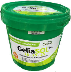 Solarex Geliasol 25-25-25+3, 8MGO 5 kg, ingrasamant/ fertilizant fertirigare, NPK echilibrat+ Magneziu si microelemente, Solarex