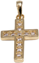 Ékszershop Köves kereszt arany medál (1311077)