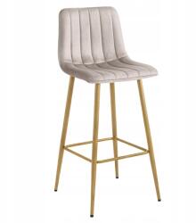  Scaun de bar POZZA VELVET, bej