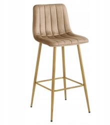  Scaun de bar POZZA VELVET, maro deschis