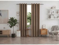  Draperie opaca DUNES VELVET 140x250 cm, bej-maro Agatat: Inele metalice