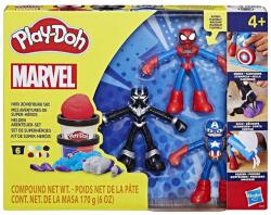 Hasbro Play-Doh: Aventuri eroice Marvel - set de plastilină cu 3 figurine - Hasbro (G0333)