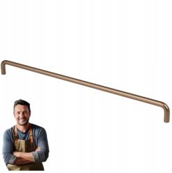 Drzazga Bútorfogantyú Cső 320 mm réz szatén arany (Uchwyt meblowy)