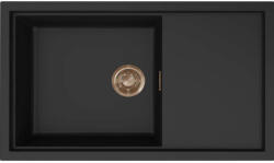 Elleci - Mosogatótálca Sintesi 410 K86 fekete Bronz tartozékokkal (LKS41086BRZ) - groszmann