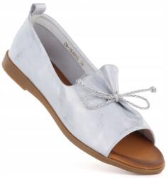 Cambell Női bőr félcipő open toe ezüst Cambell 19388 38 (26-19388SL)