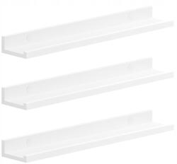 SONGMICS Polc Mdf Songmics 60 x 7, 5 cm fehér (LWS061W01)