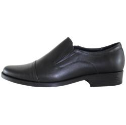 Pieton Pantofi barbati, negru, eleganti, piele naturala, cu toc, Pieton ADI-BE-Negru (Marime: 40) (ADI-BE-Negru-40)