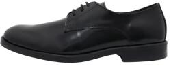 Silesco Pantofi barbati, negru, eleganti, piele naturala lacuita, cu toc, Silesco 140-SL-Negru (Marime: 43) (140-SL-Negru-43)