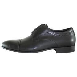 Alberto Clarini Pantofi barbati, negru, eleganti, piele naturala, cu toc, Alberto Clarini C213-501A-Negru (Marime: 43) (C213-501A-Negru-43)