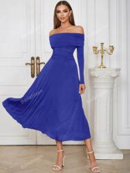 Shein Kék Ruha Midaxi Bő Szabású Nyitott Vállú Shein S