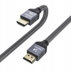 Wozinsky Hdmi kábel 2.1 8K 60 Hz 4K 120 Hz 2K 144 Hz 3 m ezüst WHDMI-30 (5907769300899)