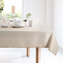 Takoy Asztalterítő krémszínű 140x220 cm LACE pezsgőszínű hímzéssel