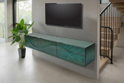 Shayla Design függő TV asztal Shayla 160 cm türkiz mangó