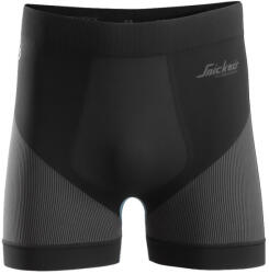 Snickers Lite Work 37, 5 Alsóruházat Boxeralsó - Fekete/Szürke, 004/S - 94290418004 (94290418004)