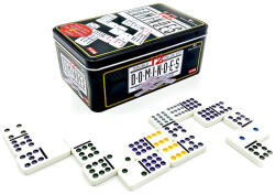  Set de domino in cutie metalica, 12 puncte, 91 piese (Domino12)