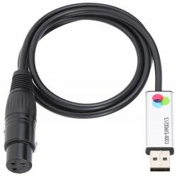  USB-DMX512 interfész átalakító adapter (Lutongtrade)