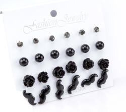  SZ3129 Fülbevaló Szett 5-17mm 12PÁR Bg Kiárusítás