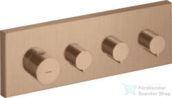 Hansgrohe AXOR SHOWERSOLUTIONS falsík alatti termosztát modul, elzáró szelep színkészlet DN20, szálcsiszolt vörös arany hatású 10751310 (10751310)