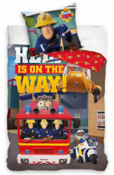 Mattel Sam a Tűzoltó gyerek, ovis ágyneműhuzat 100×135 cm, 40×60 cm Nr 01