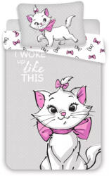 Disney Marie Aristocat gyerek, ovis ágyneműhuzat 100×135 cm, 40×60 cm Nr 04
