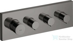Hansgrohe AXOR SHOWERSOLUTIONS falsík alatti termosztát modul, elzáró szelep színkészlet DN20, polírozott fekete króm 10751330 (10751330)