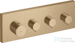 Hansgrohe AXOR SHOWERSOLUTIONS falsík alatti termosztát modul, elzáró szelep színkészlet DN20, szálcsiszolt bronz 10751140 (10751140)