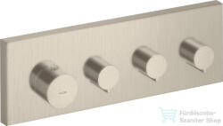 Hansgrohe AXOR SHOWERSOLUTIONS falsík alatti termosztát modul, elzáró szelep színkészlet DN20, szálcsiszolt nikkel 10751820 (10751820)