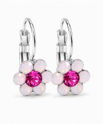 KIS VIRÁG Kis virág fülbevaló - rose water opal-fuchsia (5 éves kortól tinédzser korig) (2026052703)